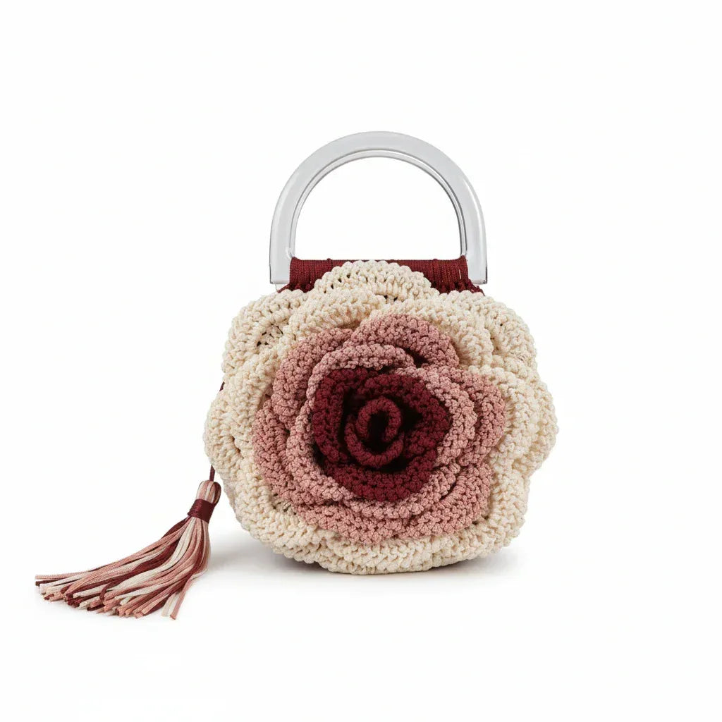 Ruby Romance Woven Handbag - Victorian Velvet