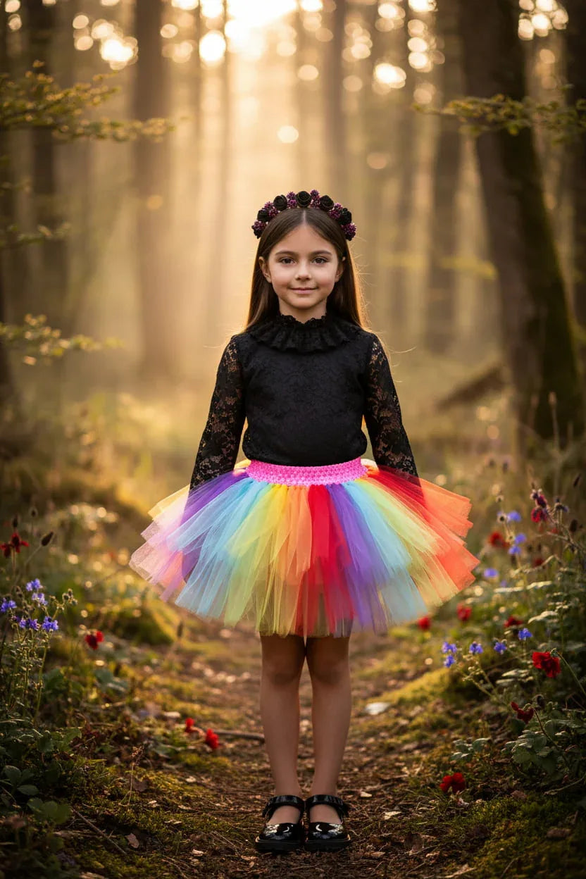 Victorian Velvet Rainbow Tutu - Kids - Victorian Velvet